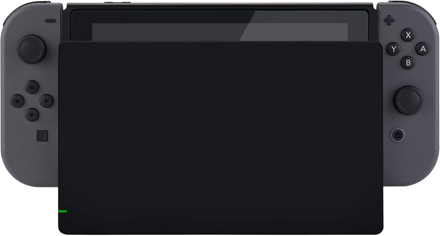 eXtremeRate Black Custom Faceplate for Nintendo Switch Charging Dock, Soft Touch Grip DIY Replacement Housing Shell for Nintendo Switch Dock - Dock NOT Included: Computers & Accessories