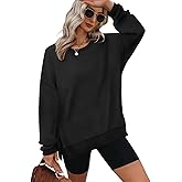 XIEERDUO Womens Oversized Sweatshirts Pullover Casual Crewneck Long Sleeve Tops Comfy