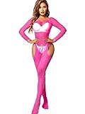 Kaei&Shi Fishnet Bodysuit For Women Fit 0-18, Sexy
