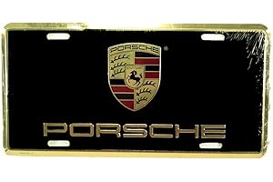 Porsche Crest Custom License Plate