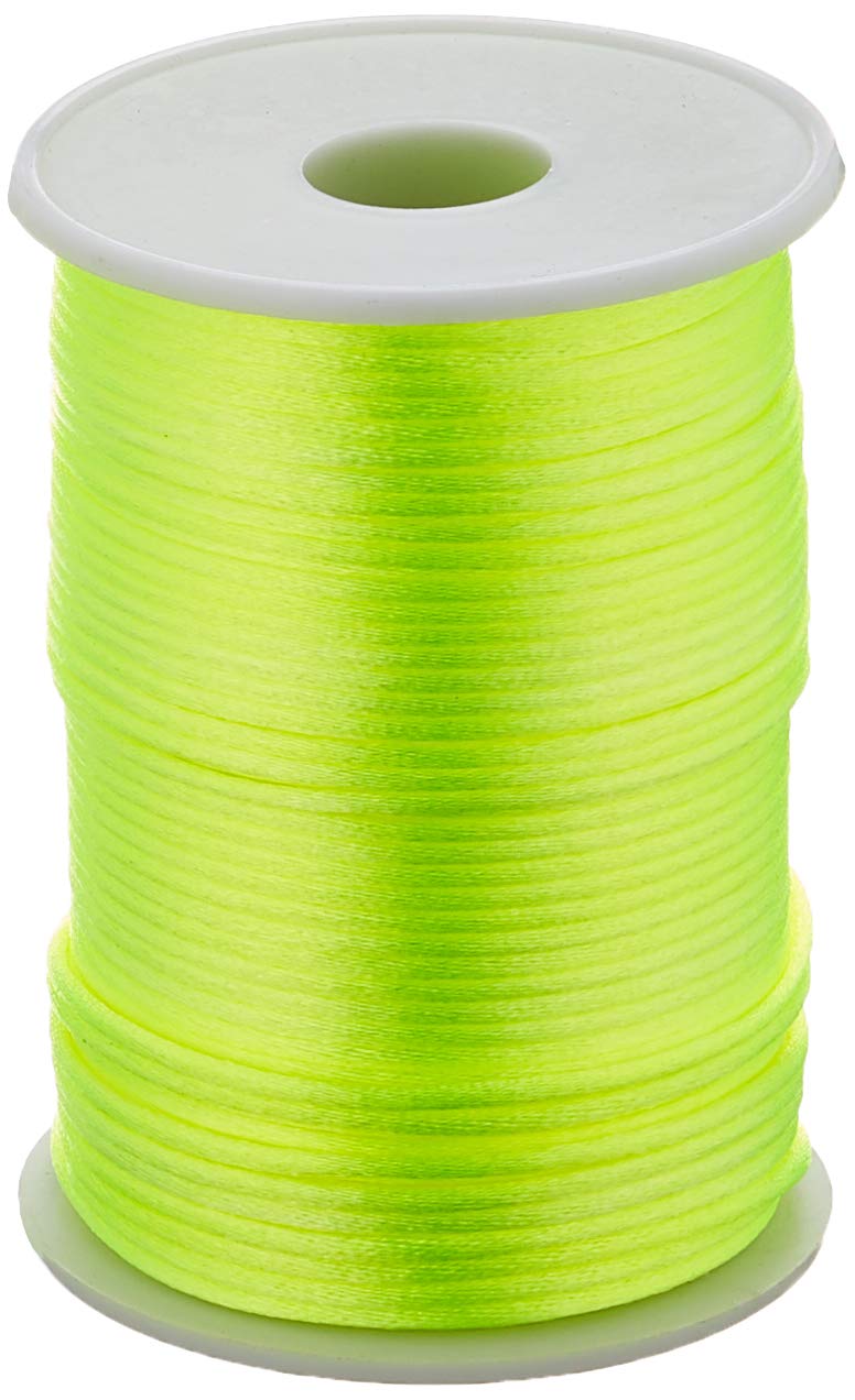 UV FLOOR - Neon Yarn Roll - Bracelet Cord - Decorative Wool - Premium Quality - Neon Accessories - Party - Neon Yellow - 100 m Diameter 2 mm