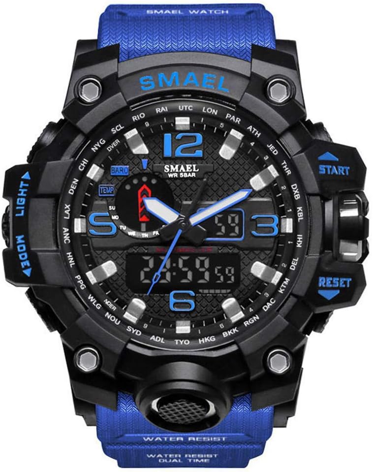 SMAELBandMen Military Watch 50m Waterproof Wristwatch LED Quartz Clock Sport Watch Male Sport Watch Men S Shock