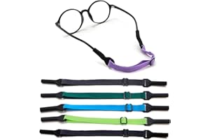 UPIONIC Adjustable Kids Glasses Strap, 5Pcs No Tail Spectacle Straps, Kid's Eyewear Holder Strap For Boy And Girl