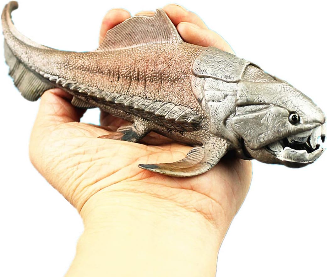 fish next to action figure