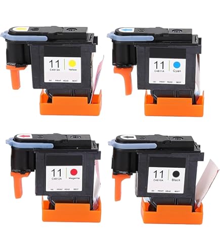 HP80 C4821A シアン（c4821a） Amazon.com: ZLJNFC C4810A C4811A C4812A C4813A Printhead