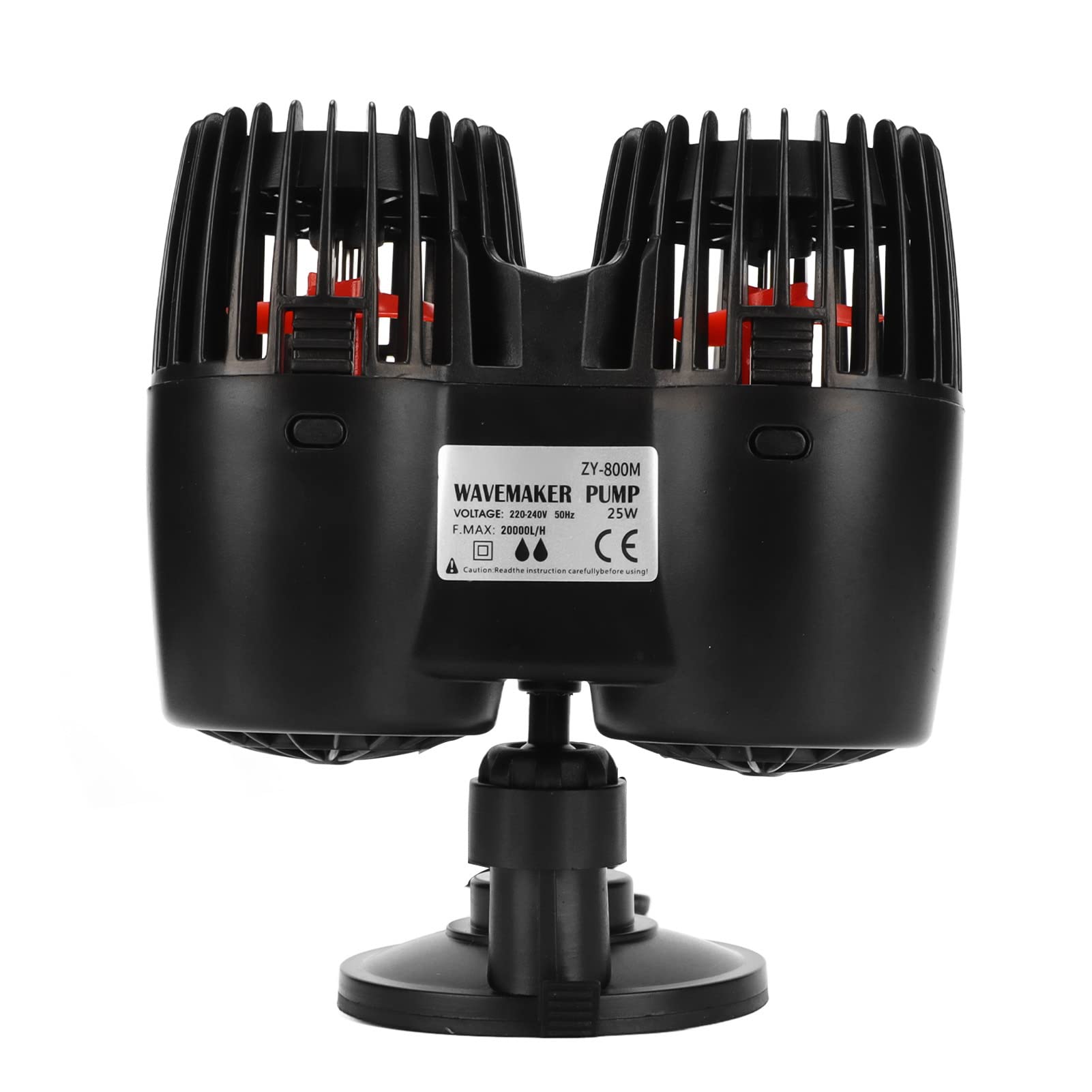 Pissente Fish Tank Wave Pump, 360 Degree Adjustable To Prevent Reversal 3 In 1 Aquarium Wave Aquarium Wave Pump Circulation Pump With Fully Adjustable For Fishbowl Wave Generation (ZY-800M)