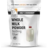 It's Just - Whole Milk Powder, Just Add Water, 32oz | rBST/rBGH Hormone Free, Shelf Stable, Just Add Water, Made in USA, Dry Milk Powder, Non-GMO