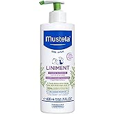 Mustela Liniment - No-Rinse Baby Cleanser for Diaper Change - with Extra Virgin Olive Oil - Fragrance-Free - 13.52 fl. Oz