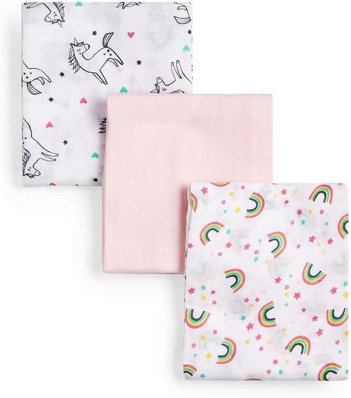 rainbow muslin squares