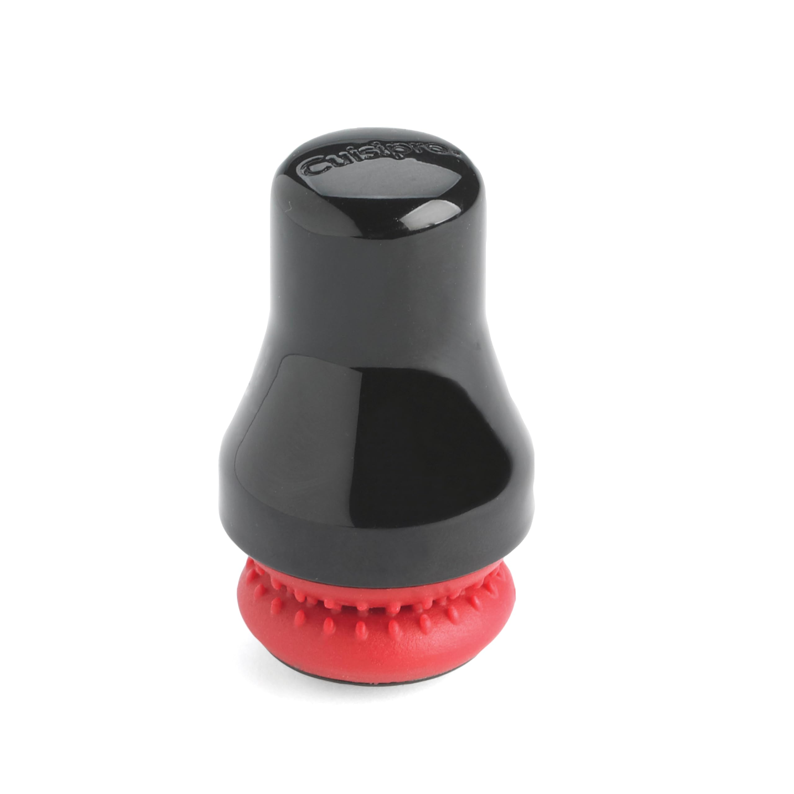 Cuisipro Magnetic Spot Scrubber, Soft Silicone, Black and Red, Glass Cleaning Brush, Non-Scratch