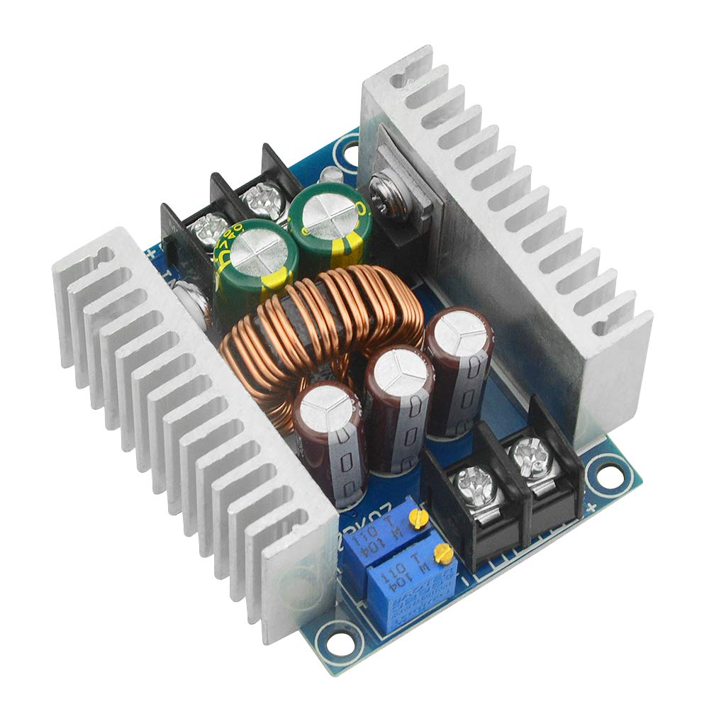 BGTXINGI 20A 300W High-power Buck Converter Module DC 6-40V to DC 1.2-36V Adjustable Constant Voltage Constant Current Power Module Charging LED Drive with Short Circuit Protection
