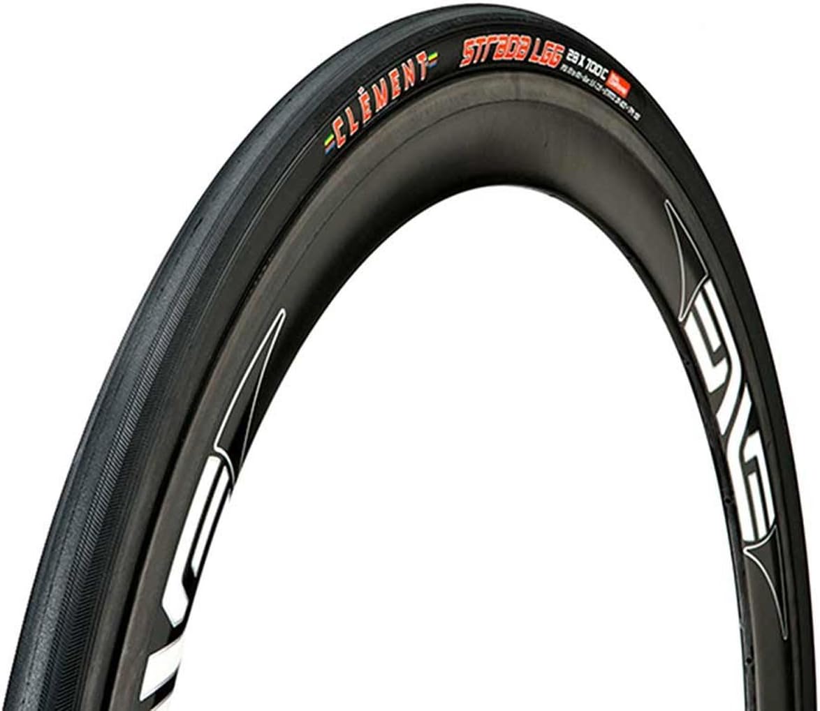 Clement Cycling Clement Strada Lgg Tire with 700X32C Wire Clincher, Black