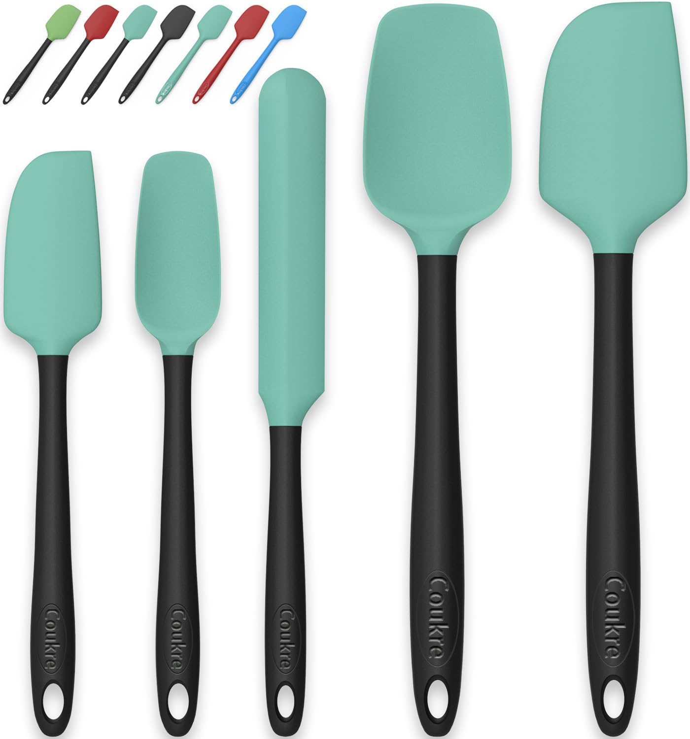 Coukre Silicone Spatula Set of 5,High Temperature