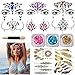 Festival Face Jewels - 6 Sets Women Mermaid Face Gems Glitter Breast Nipple Body Jewelry Stickers with 3 Boxes Chunky Face Glitter Eyes Face Body Temporary Tattoos