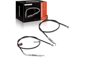 A-Premium Rear Driver and Passenger Side Parking Brake Cable Assembly Compatible with Ford Models: F-250 Super Duty, F-350 Su