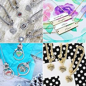 Inspired Silver - Navy Anchor Charm Ornament - Silver Circle Charm Holiday Ornaments with Cubic Zirconia Jewelry 61rUbrPrHTL