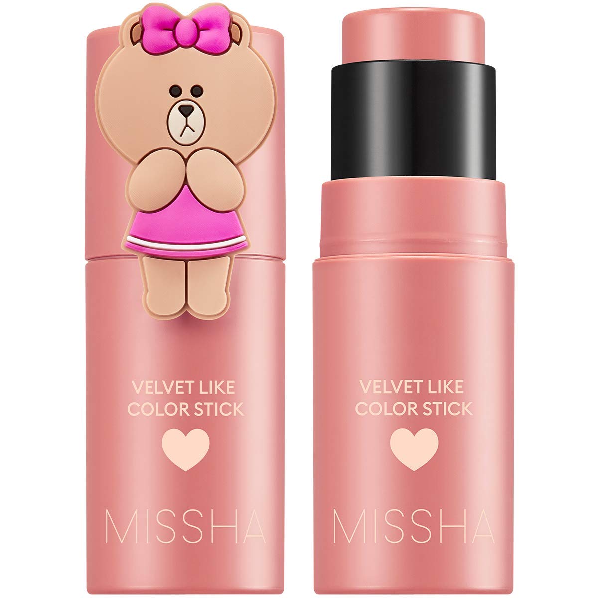 Missha - Velvet Like Color Stick, Line Friends Edition (Retro Movie) - Dewy, Long lasting Makeup