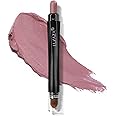 LUXAZA Cream Single Eyeshadow Stick with Blending Brush, Hypoallergenic Eye Shadow Stick Makeup, Pro Waterproof & Long Lasting Eye Brightener Stick, Eyeshadow Pencil Crayon Matte#83