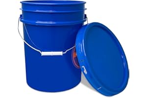 ePackageSupply 5 Gallon Blue Bucket Pail Container with Airtight Lid I Food Grade Bucket | BPA-Free I Heavy Duty & Durable | 90 Mil Thick Premium HPDE Plastic | 1 Count |Made in USA