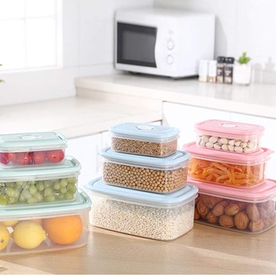 INEP Selladas envase de alimento Conjunto, 3pcs / Set Rectangular ...