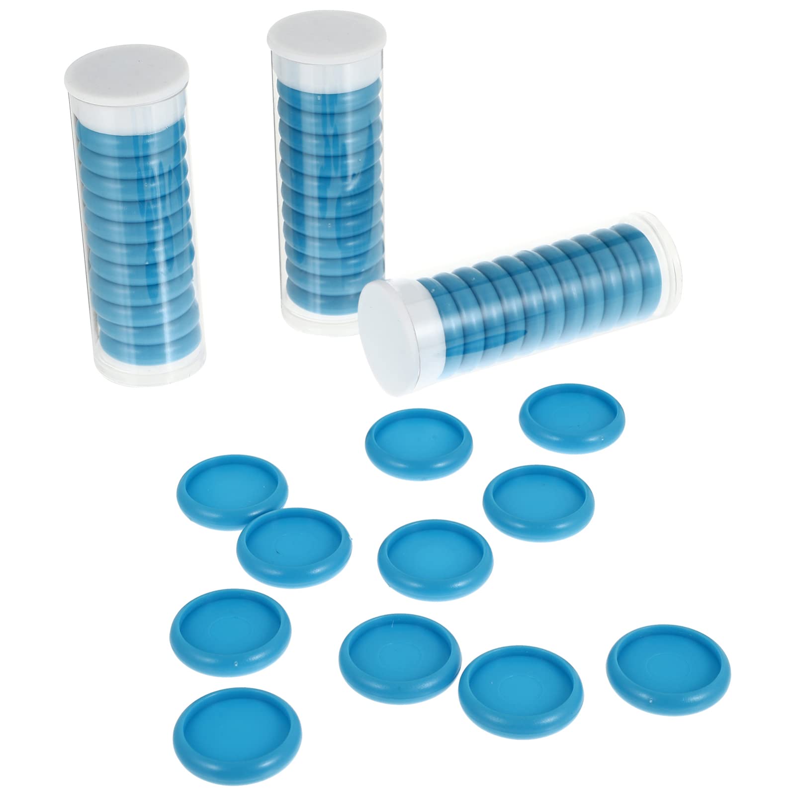 Cabilock 44pcs Binding Ring Discs Expansion Discs Mushroom Hole Loose Leaf Ring Binder Circle for DIY Notebooks Planners Artwork Extra Pages 38mm Blue