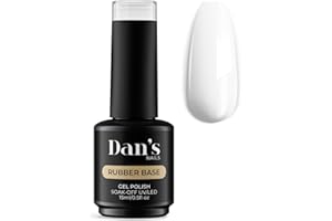 Dan's Nails Milky White Rubber Base Gel Coat | Soak off UV/LED Lamp for Professional Russian Manicure