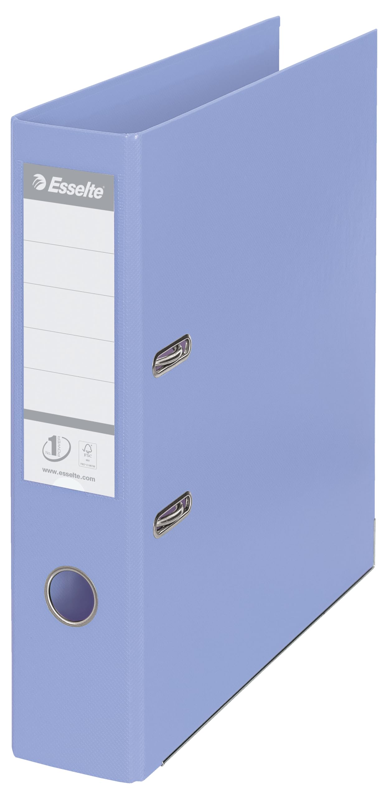 Esselte Solea, A4, Lever Arch File, 75 mm Spine, 500 sheets Capacity, Plastic Cover, File Folder, Blue, 231036