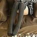 OVERMAL Women Winter Knitted Over Knee Long Boot Thigh-High Warm Socks Leggings (Gray)