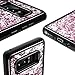 Caka Case for Galaxy Note 8 Glitter Case for Women Girls Liquid Bling Shining Sparkle Luxury Flowing Floating Waterfall Quicksand Girly Soft TPU Black Case for Samsung Galaxy Note 8 (Rose Gold)