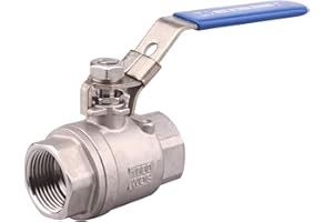 DERNORD Stainless Steel 304 Ball Valve, Full Port Heavy Duty for WOG with Locking Device (1 NPT)