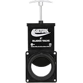 Valterra-T1003VPM Bladex 3-Inch Waste Valve Body with Metal Handle, Mess-Free Waste Valve for RV's, Campers, Trailers, Black