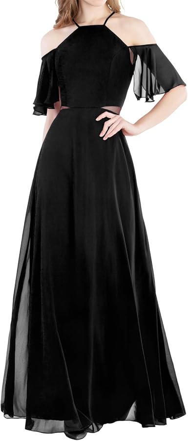 cold shoulder bridesmaid dress