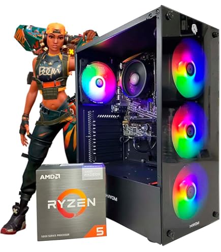 PC GAMER RYZEN 5 5600G, 16GB DDR4 3200MHZ, SSD M.2 NVME 250GB