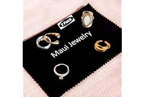 Maui Jewelry Polishing Cloth for Silver, Gold and Platinum (6 by 8 inch), (Pack of 2) Jewelry Cleaner Cloth Made of Soft Microfiber is Treated with Our Special Formula That Will Shine up Your Jewelry