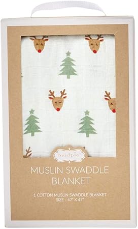 christmas muslin swaddle