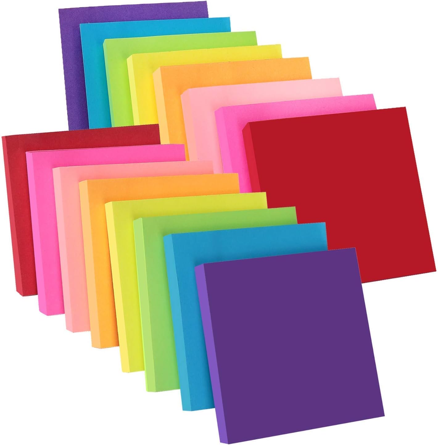 ZCZN 8 Bright Color Sticky Notes 