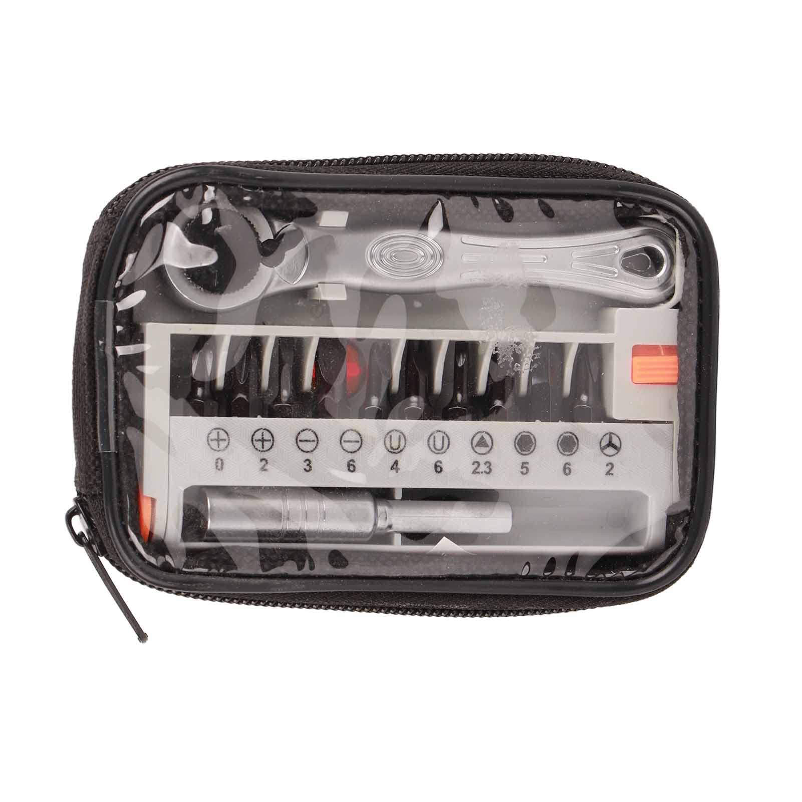 12 in 1 Portable Mini 1/4¡± Quick Ratchet Socket Wrench & Screwdriver Bits Set Hand Repair Tool for Repairing Household Appliances