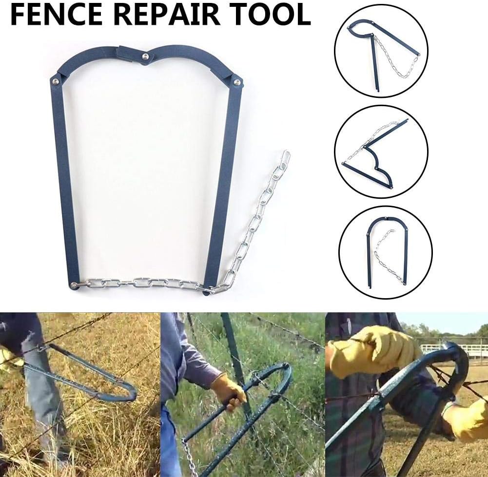Fence Repair Tool, Lawn Fence Manual Fixing Tool, Steel UShaped Fence