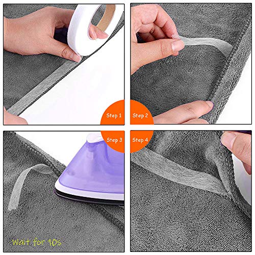 Fabric Fusing Tape Iron on Tape Adhesive Hem Tape Iron-on Hemming Tape for Pants Clothes Jeans(70 Yards,1 Inch)