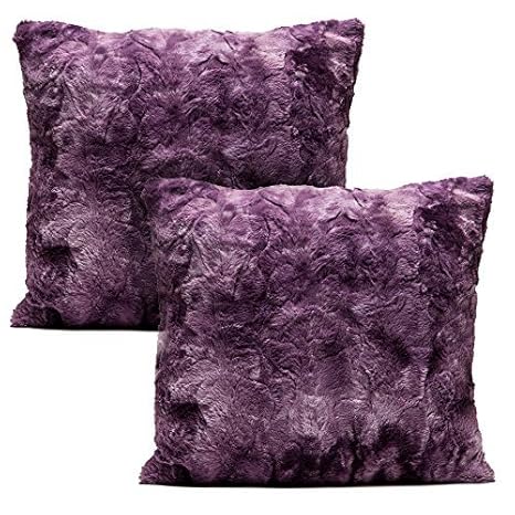 Pillow Insert Not Included Chanasya Super Soft Fuzzy Faux Fur Cozy