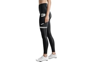 WIXEN Women’s Thermal Cycling Tights 4D Padded Bike Pants, Fleece Lined Windproof Biking Leggings with Side Pockets