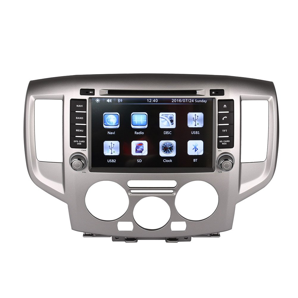 8 Inch Touch Screen Car GPS Navigation for NISSAN NV200 2009-2016 Stereo DVD  Player Video Radio Audio Bluetooth Steering Wheel Control AUX IN+Free Rear  View ...