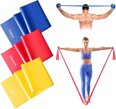 Suright Resistance Bands Set 3 Levels 2M Long Pilates Yoga Fitness