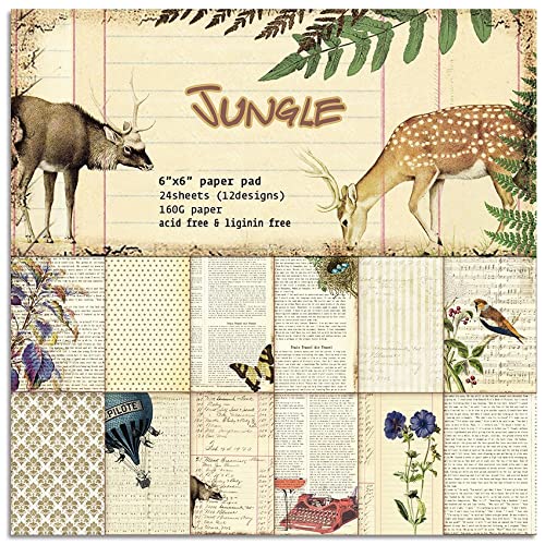 DESEACO Vintage Woodland Creature Cute Decopodge