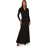 Adrianna Papell Women's Velvet Bell Sleeve Short Dress Black 4 at Amazon  Women's Clothing store