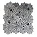 Premium Decor Set of 4 Halloween Lace Table Topper 40 Inch Square - Black