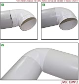 Kair 150mm 6 inch Plastic Ducting Pipe 1 Metre Rigid Straight HVAC Ventilation view 6