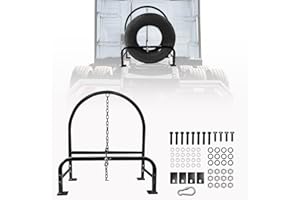 Unitedlu Semi Truck Spare Tire Carrier,Universal Fit for Freightliner Volvo Kenworth Mack International Peterbilt,Glossy Black(Small)