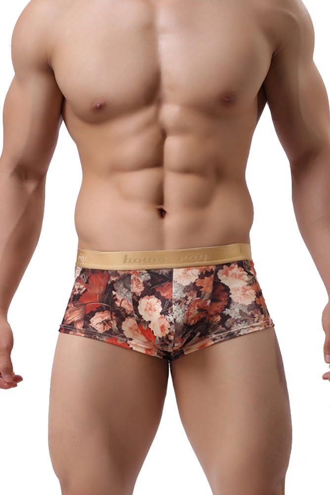 Missurous Men's Underwear Comfortable Ancient Palace Printed QMilch Mini Boxer
