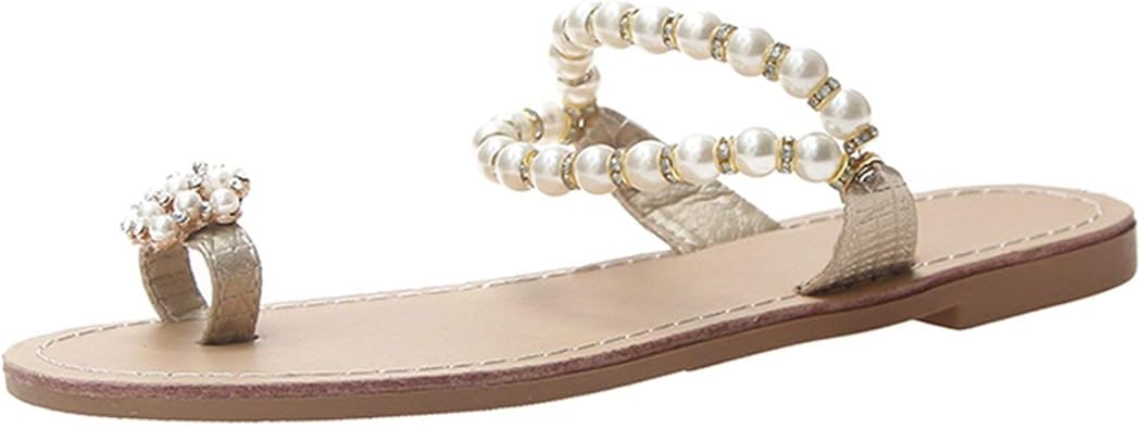 pearl gladiator sandals